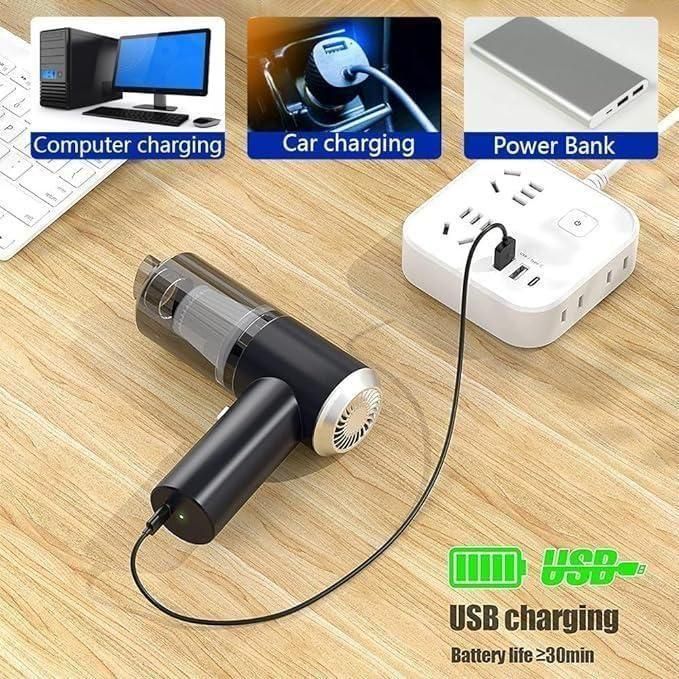 Portable Cordless Mini Vacuum &amp; Air Duster